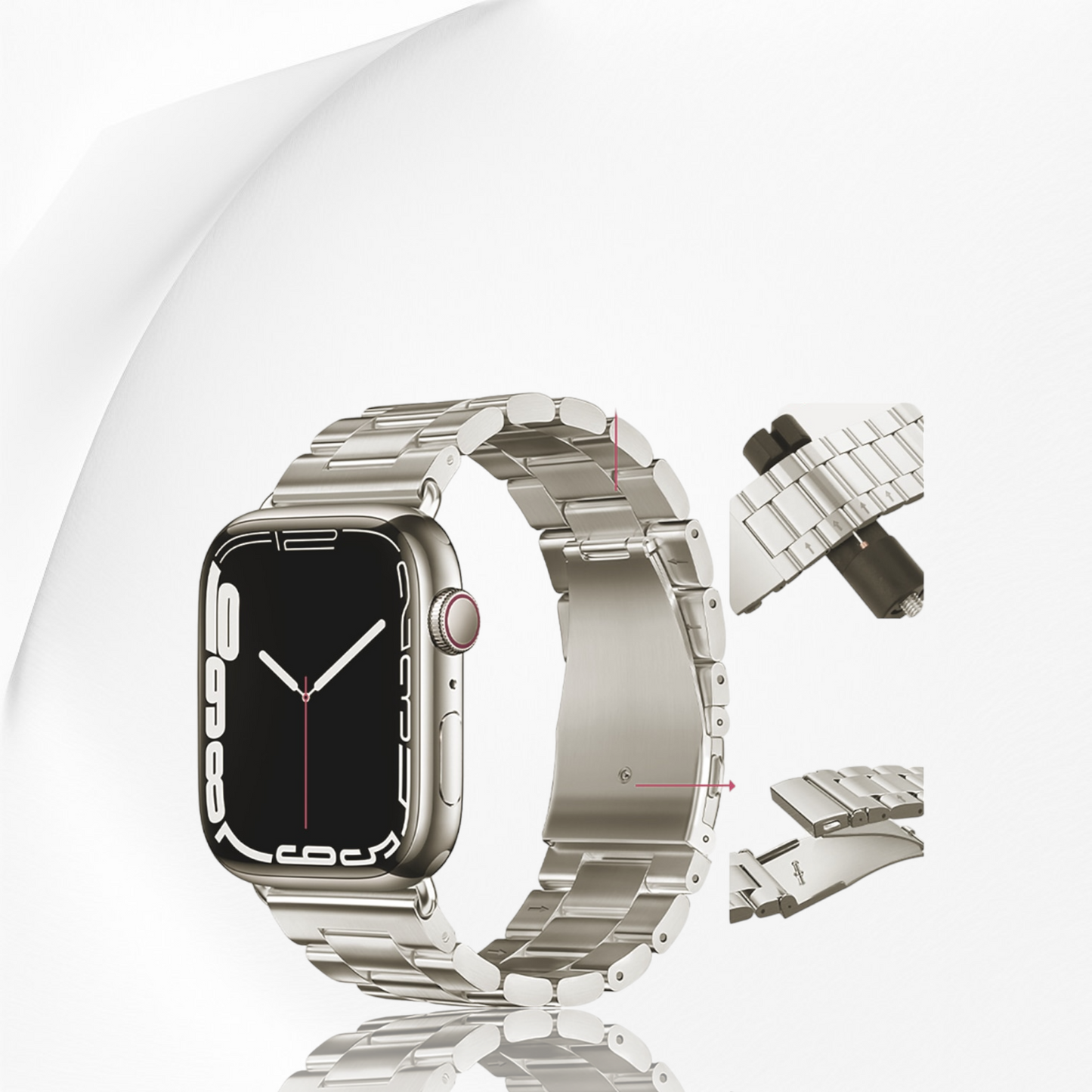 stainless strap for apple watch